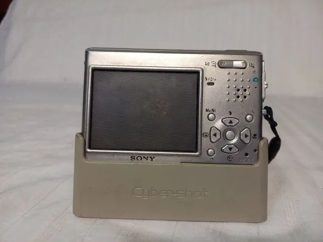 Sony Câmera Cybershot Dsc-t10 De 7,2 Mp Zoom Óptico 3x Prata Cinza-escuro - Foto 4