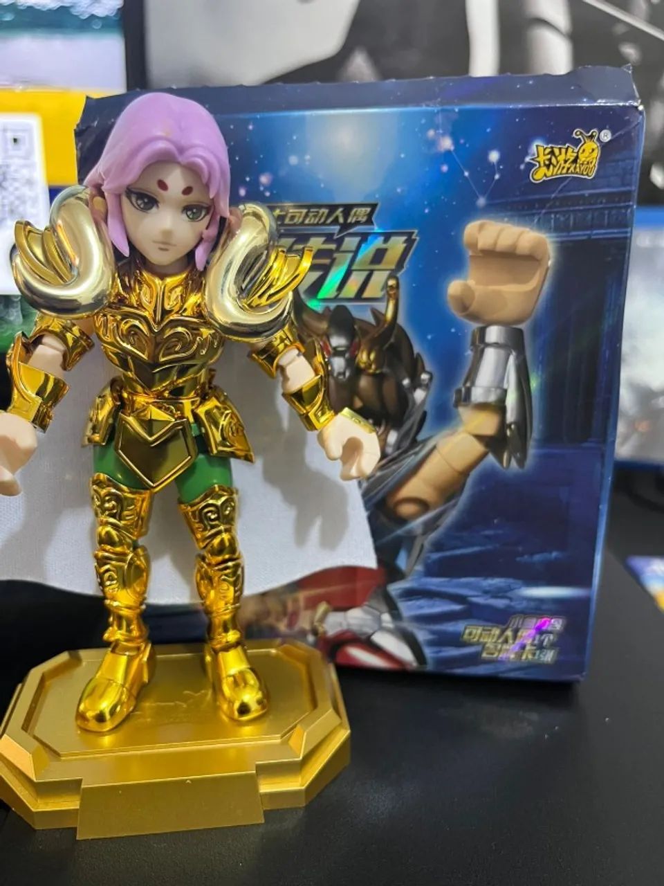 Action Figure Mu de Áries - Cavaleiros do Zodíaco 