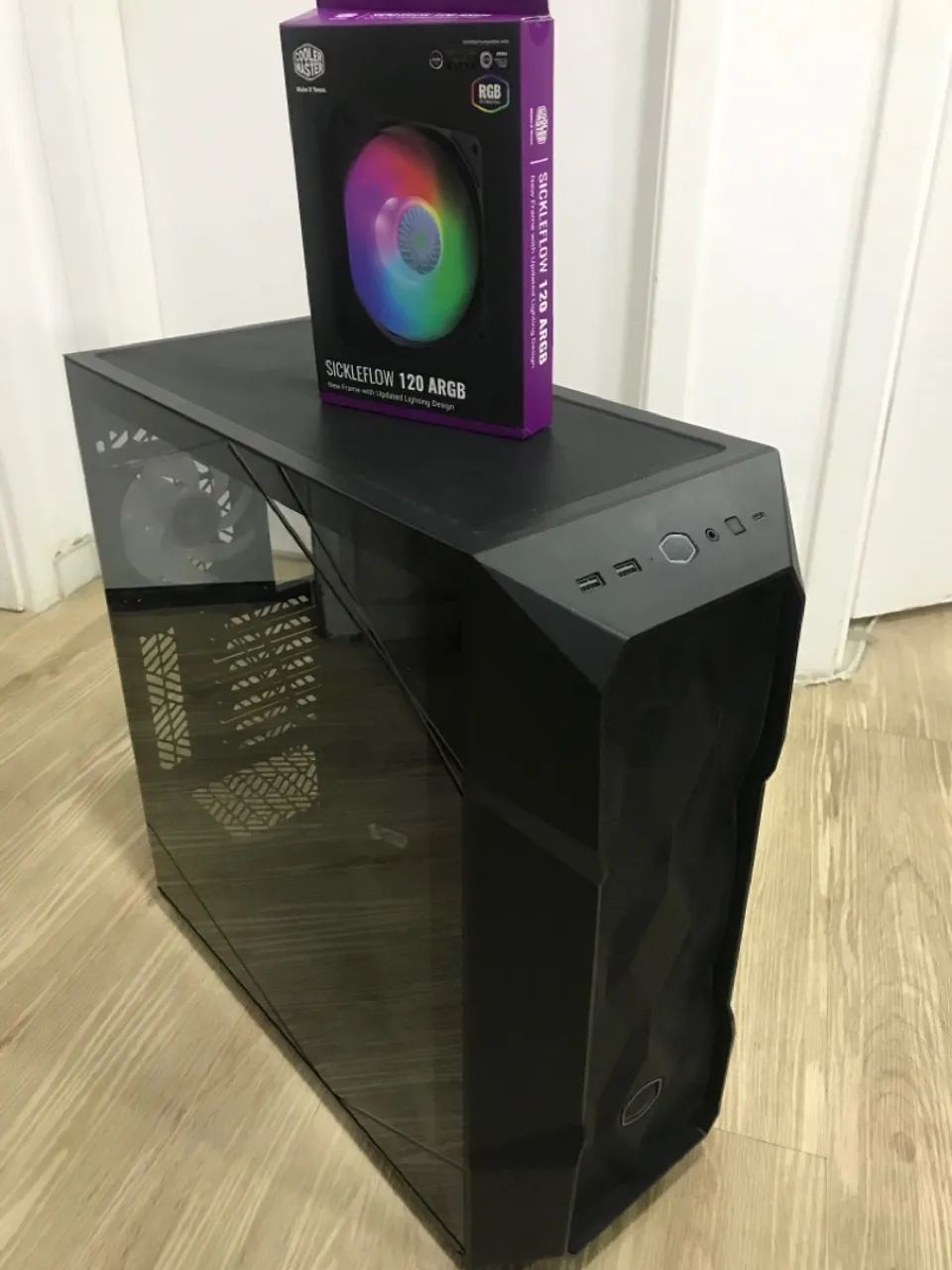 Gabinete Gamer Cooler Master TD500 Mesh V2 + Cooler Fan Cooler Master Sickleflow 120 ARGB - Foto 3