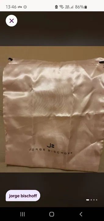Saquinho dust bag Jorge bischoff 