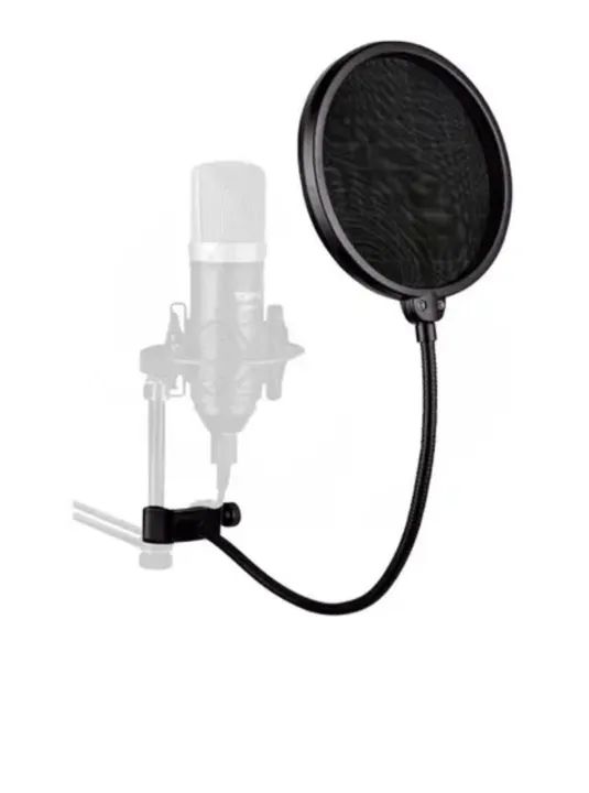 Filtro Pop Filter Dupla Camada Para Microfones Estúdio Gravação Qualidade 