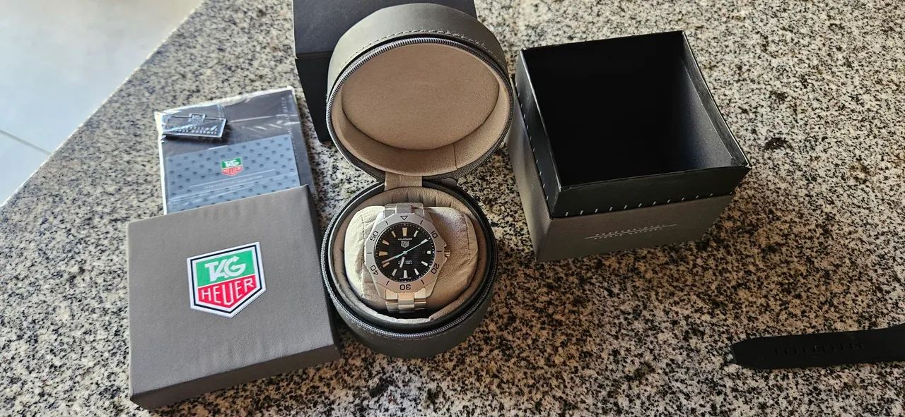 Relógio automático e quartz Tag Heuer + Caixa com case de viagem,tag, manual e certificado - Foto 4