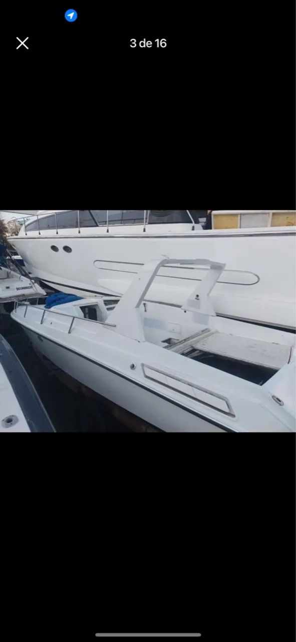 Lancha tecnomarine 31com banheiro e quarto - Foto 5