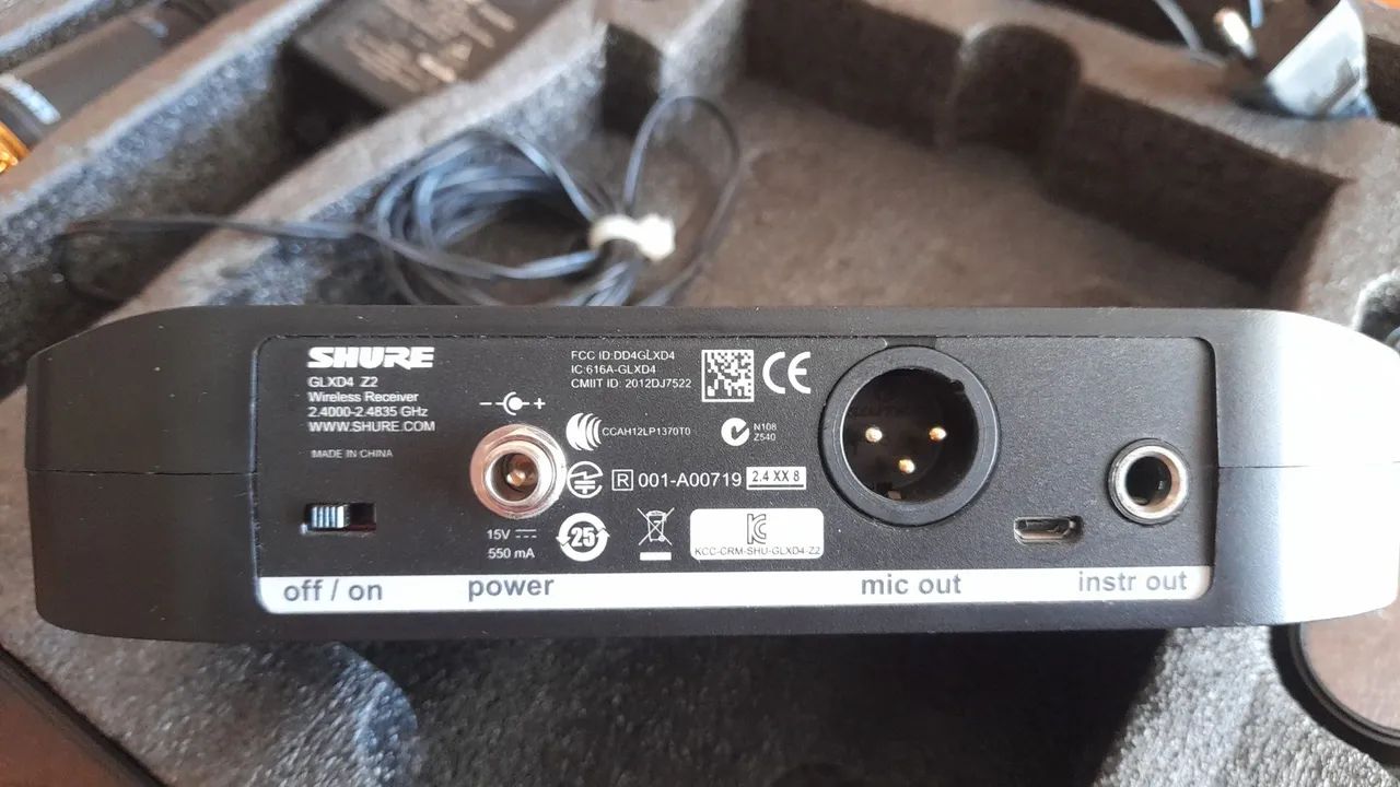 Microfone shure glxd4 ORIGINAL415985786747637761