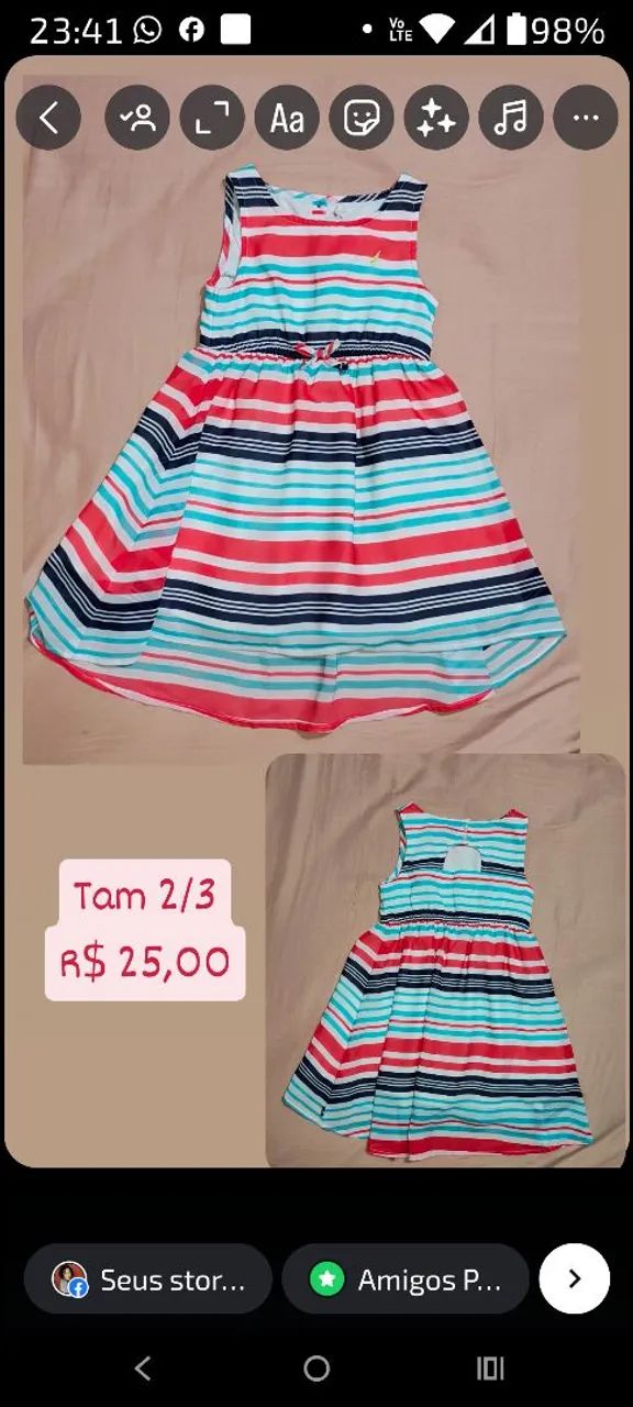 Vestido Infantil e conj Adidas -  Lindos - Foto 5