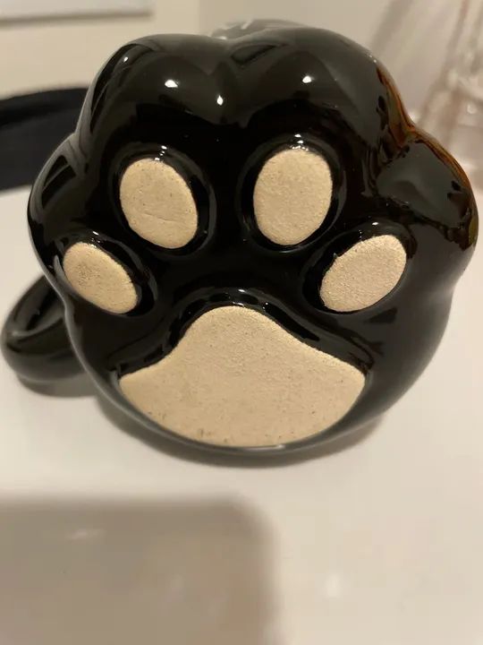 Caneca NOVA de Cerâmica - Bom Dia Dog Patinhas 350ml - Foto 3