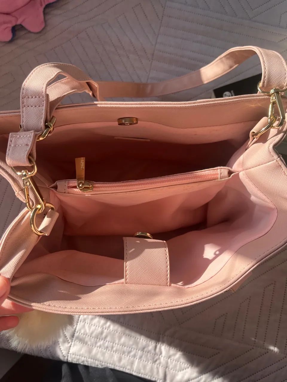 Bolsa Rosa Satinato - usada - Foto 3