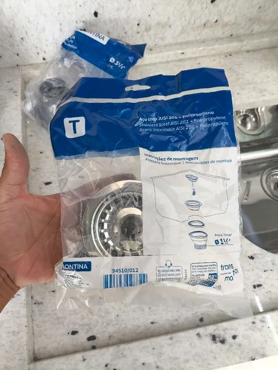 Válvula pra cuba de Cozinha 100% Tramontina  - Foto 3