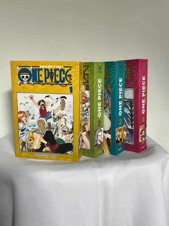 One Piece Volumes 1 ao 8 - Edição 3 em 1