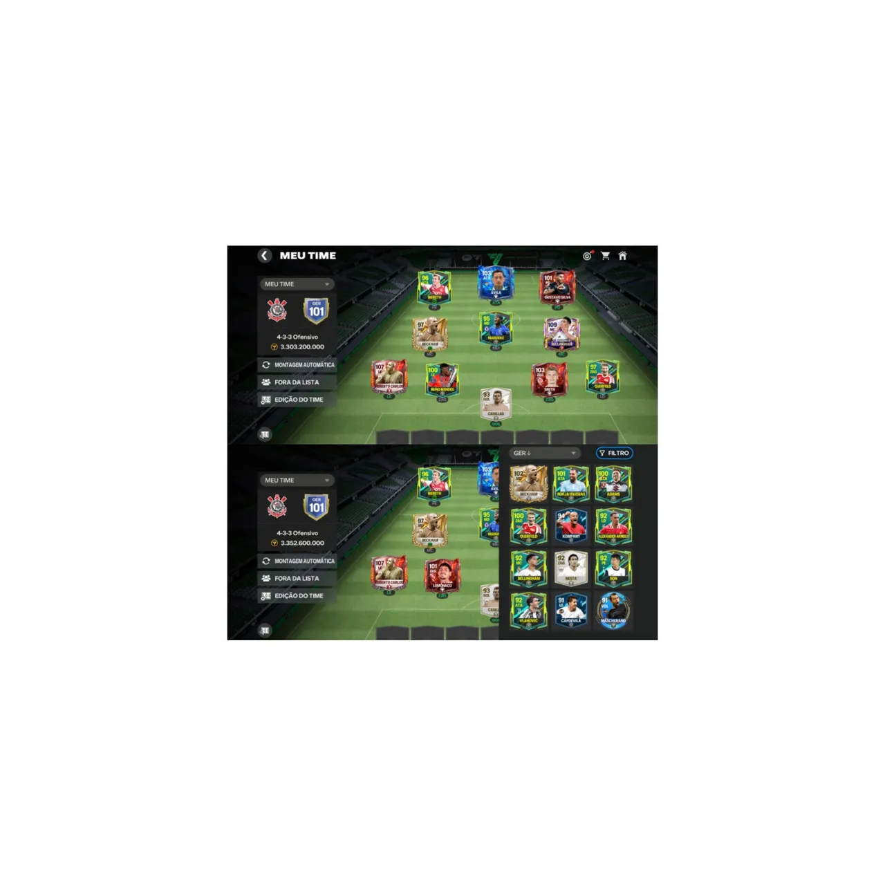 Time de Futebol - FIFA Mobile