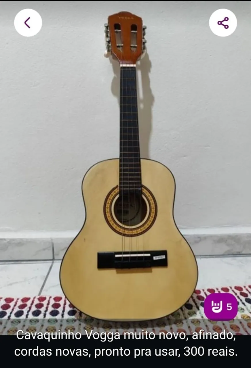 instrumento musical: cavaquinho vogga novo