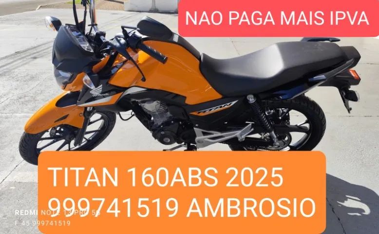 Nova CG Titan não paga I P V A  ano 2026 - Foto 2
