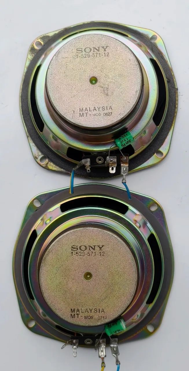Par de autofalantes SONY MTM03 0627 1-529-571-12 usados originais e funcionando muito bem - Foto 2