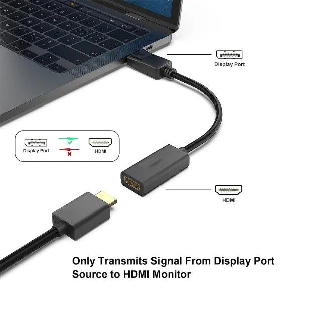 Adaptador Displayport Macho x Hdmi Fêmea - Foto 4