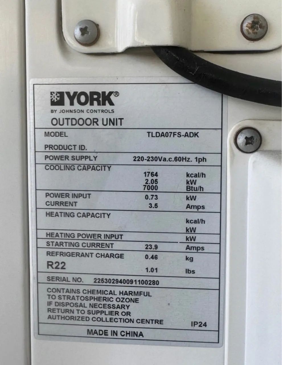 Ar-condicionado sprint 7.500 btus York - Foto 3