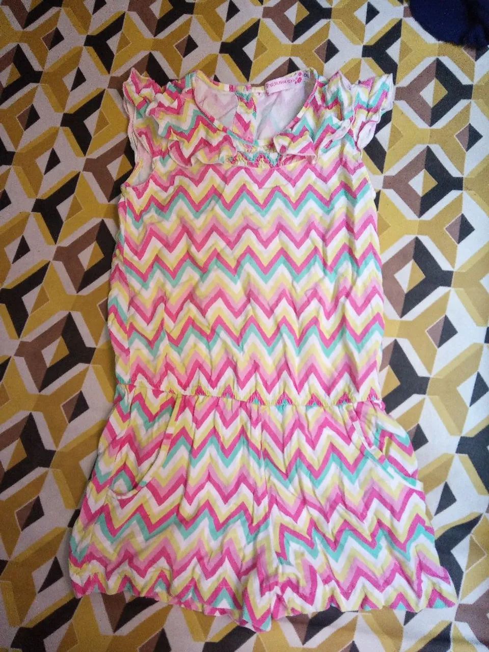 Macacão Infantil Menina - Chevron Colorido