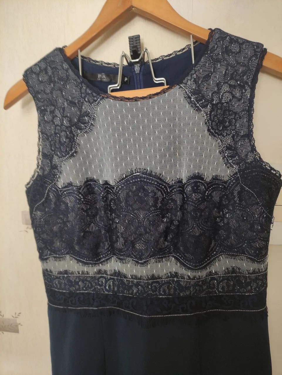 P.a concept vestido tubinho azul com cinza  - Foto 2
