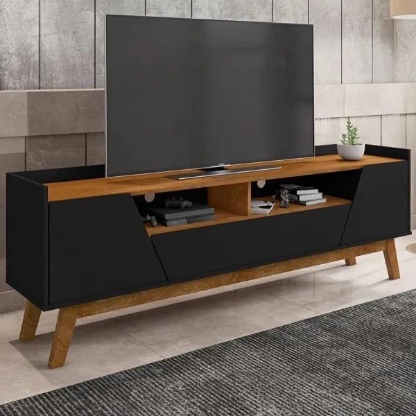 Rack retro 1.80 largura com pes de madeira maciça R$ 699,99 a vista entrego hoje  - Foto 2
