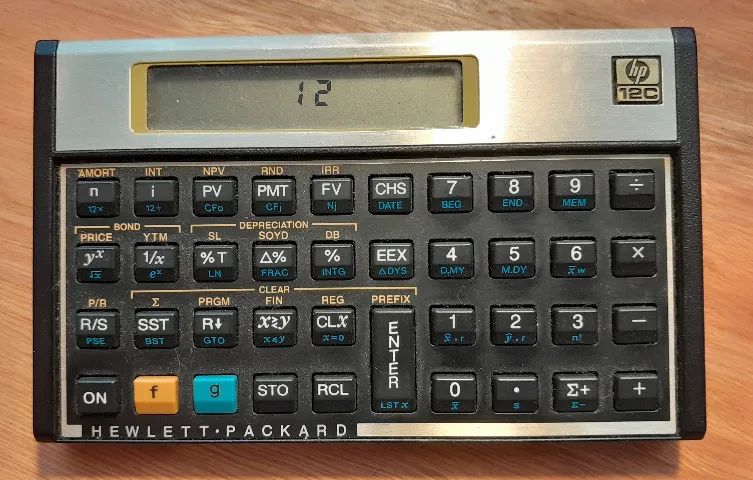 Calculadora HP-12C c/ manual - Foto 4