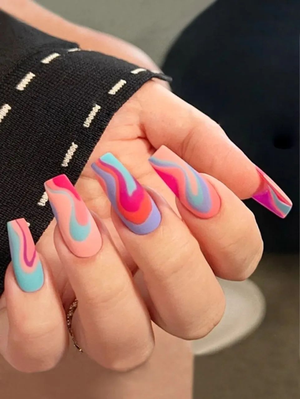 24 Peças de Unhas Postiças + Cola Transparente + Lixa de Unha - Foto 3