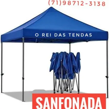 Barraca sanfonada monta em 30 segundos