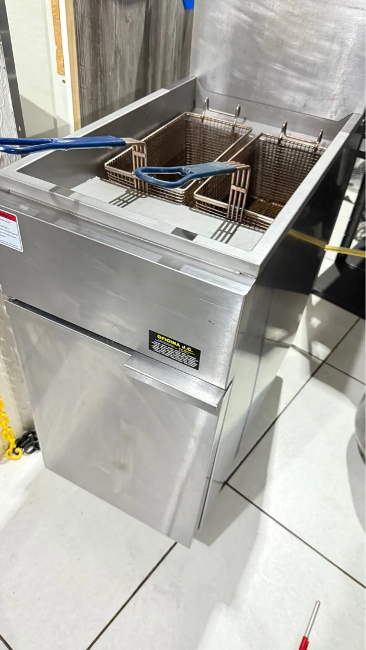 Fritadeira Vulcan inox Fritador a gás 90000btu