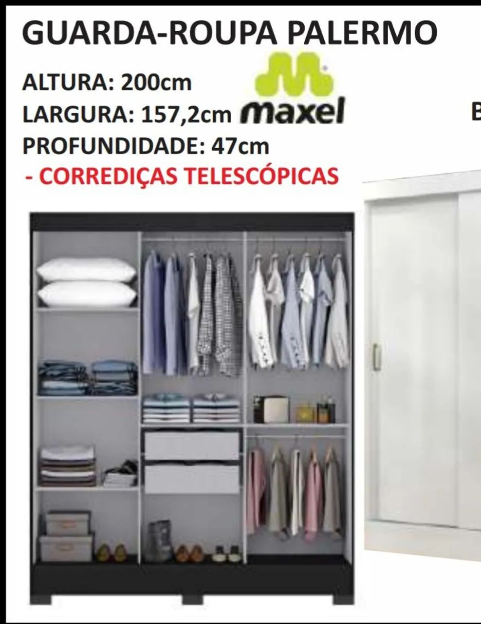 Roupeiro Palermo (leia a descrição) - Foto 4