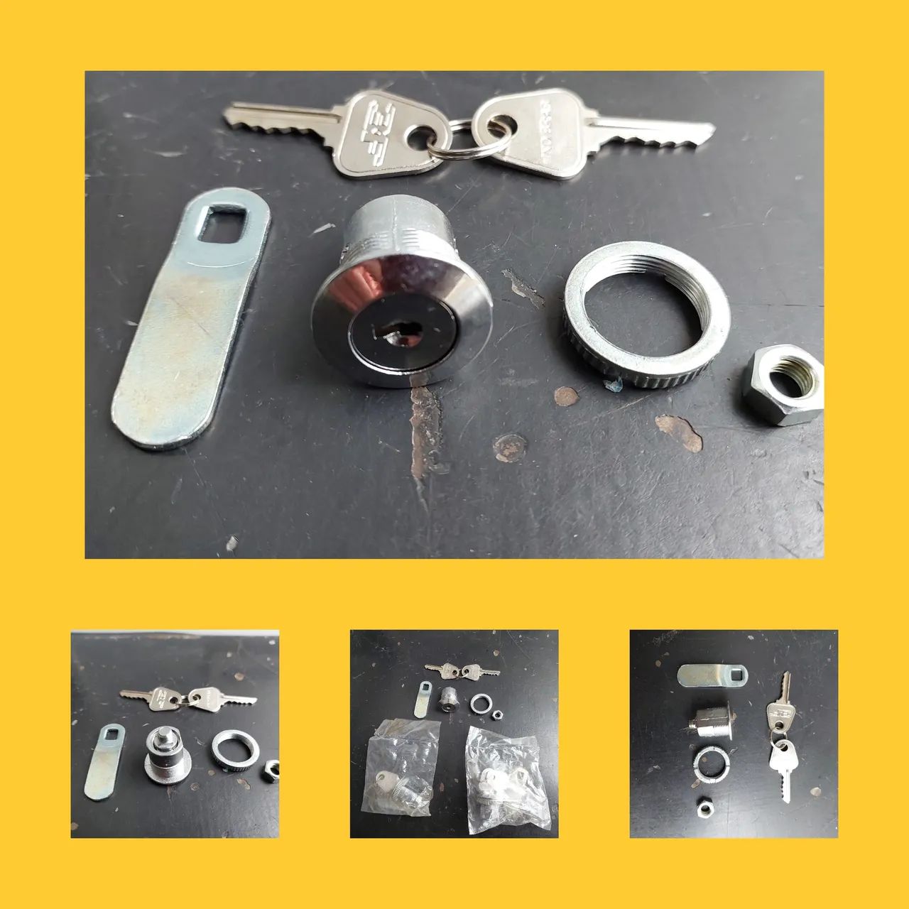 Fechadura para armario de aço 