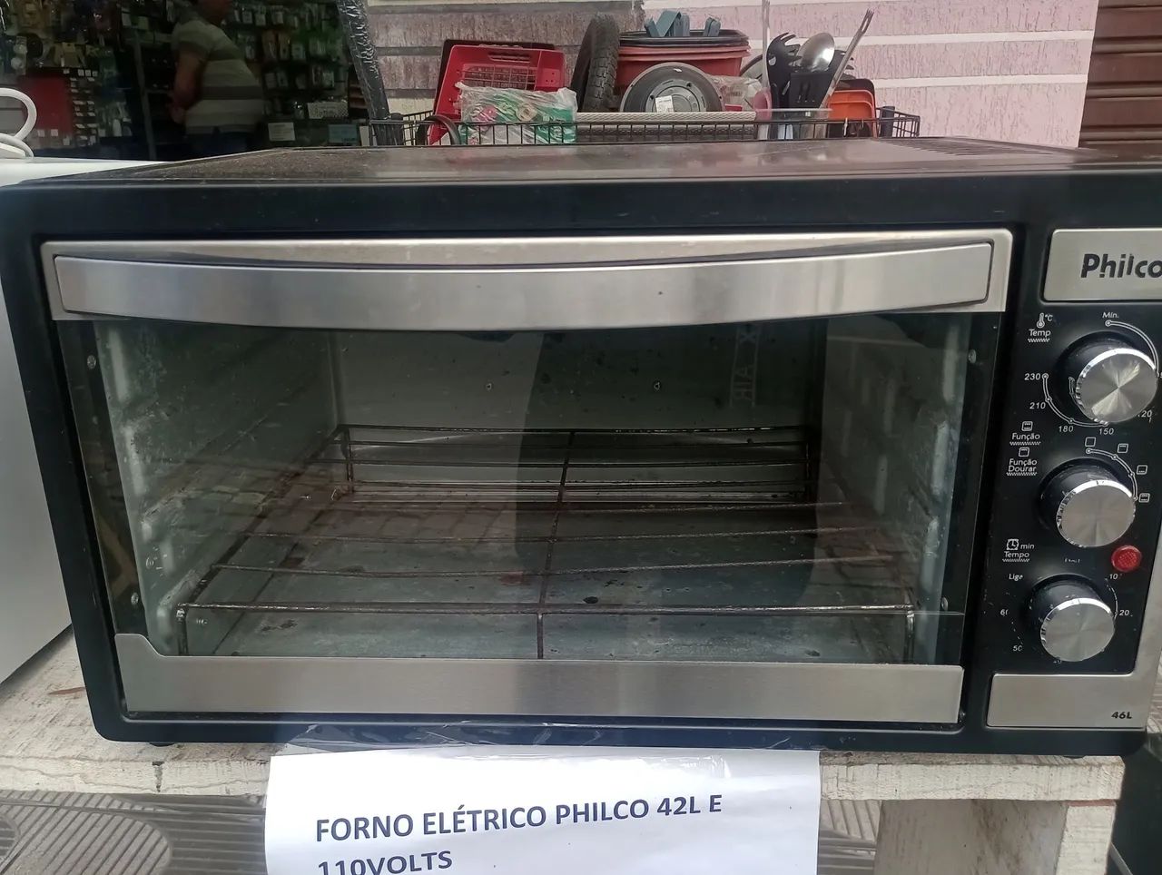 Forno Elétrico Philco 42L voltagem 110 volts apenas 199