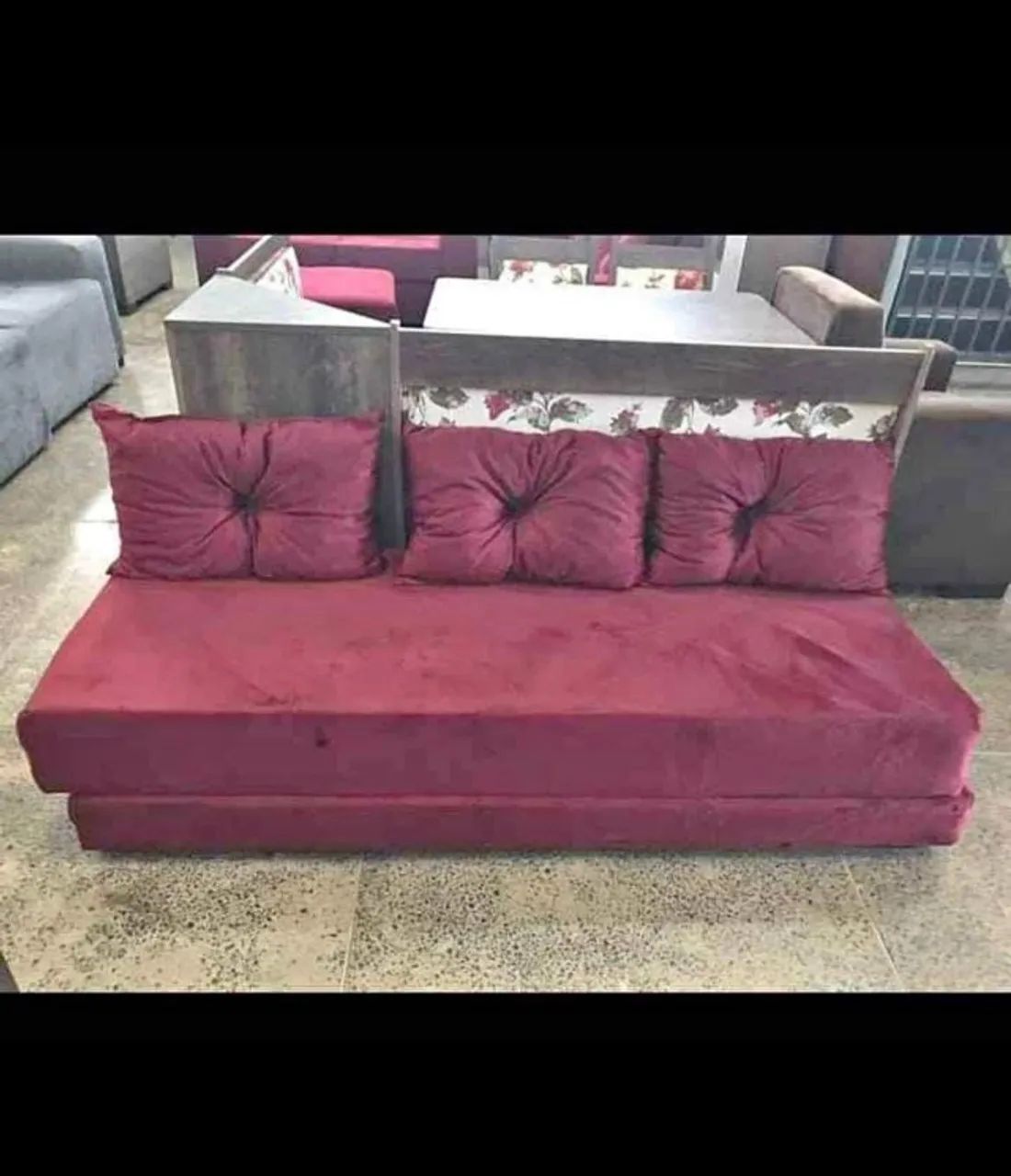 Sofá Cama Vinho