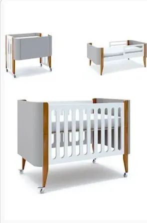 Berço de Madeira marca BO com Design Moderno - Novo