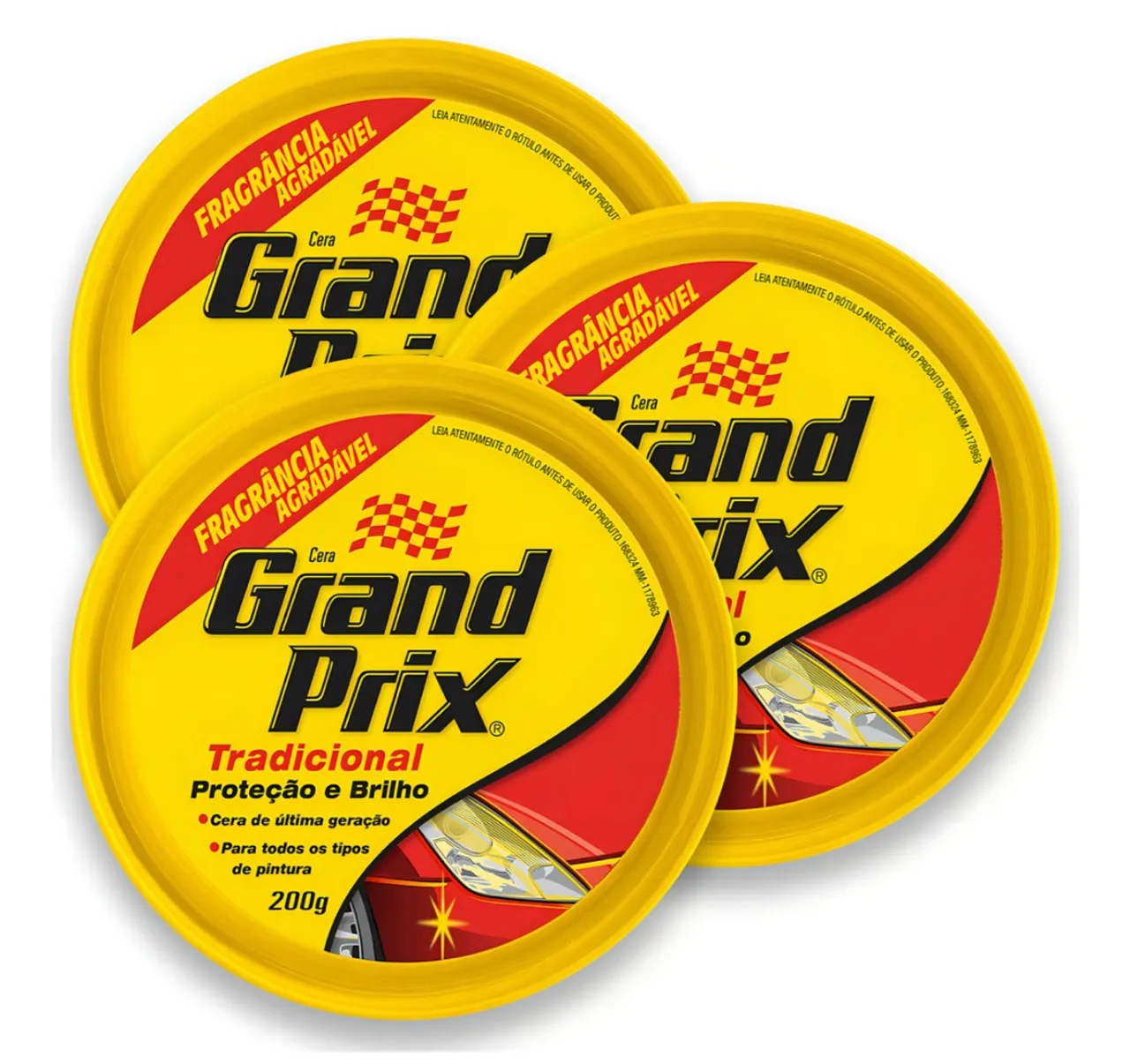 Ceras Grand Prix cera polimento kit 3 latas