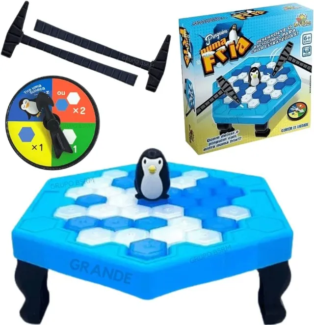 Jogo de mesa Pinguim Numa Fria Art Brink Brinquedo