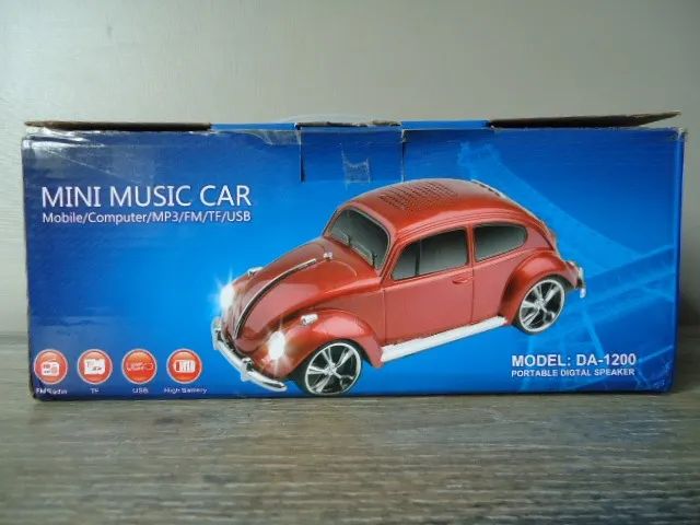 Caixa De Som Portátil Fusca Mp3 Rádio Fm Usb - Foto 6