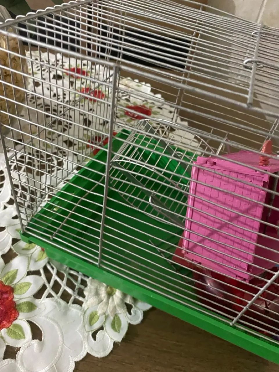 Gaiola para hamster com roda e casa - Foto 3