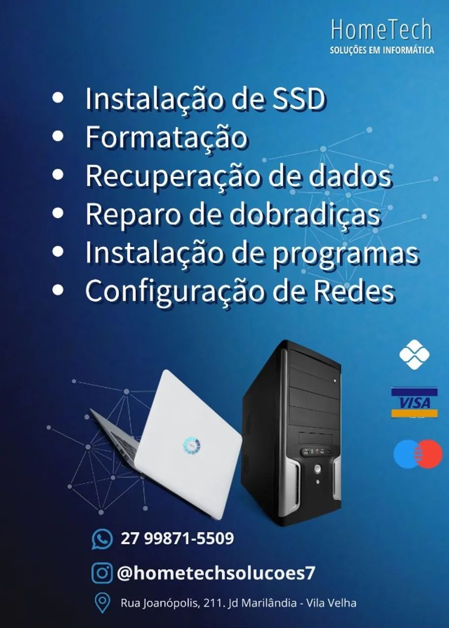 Informática (Formatação, Gamer, Redes e Outros)