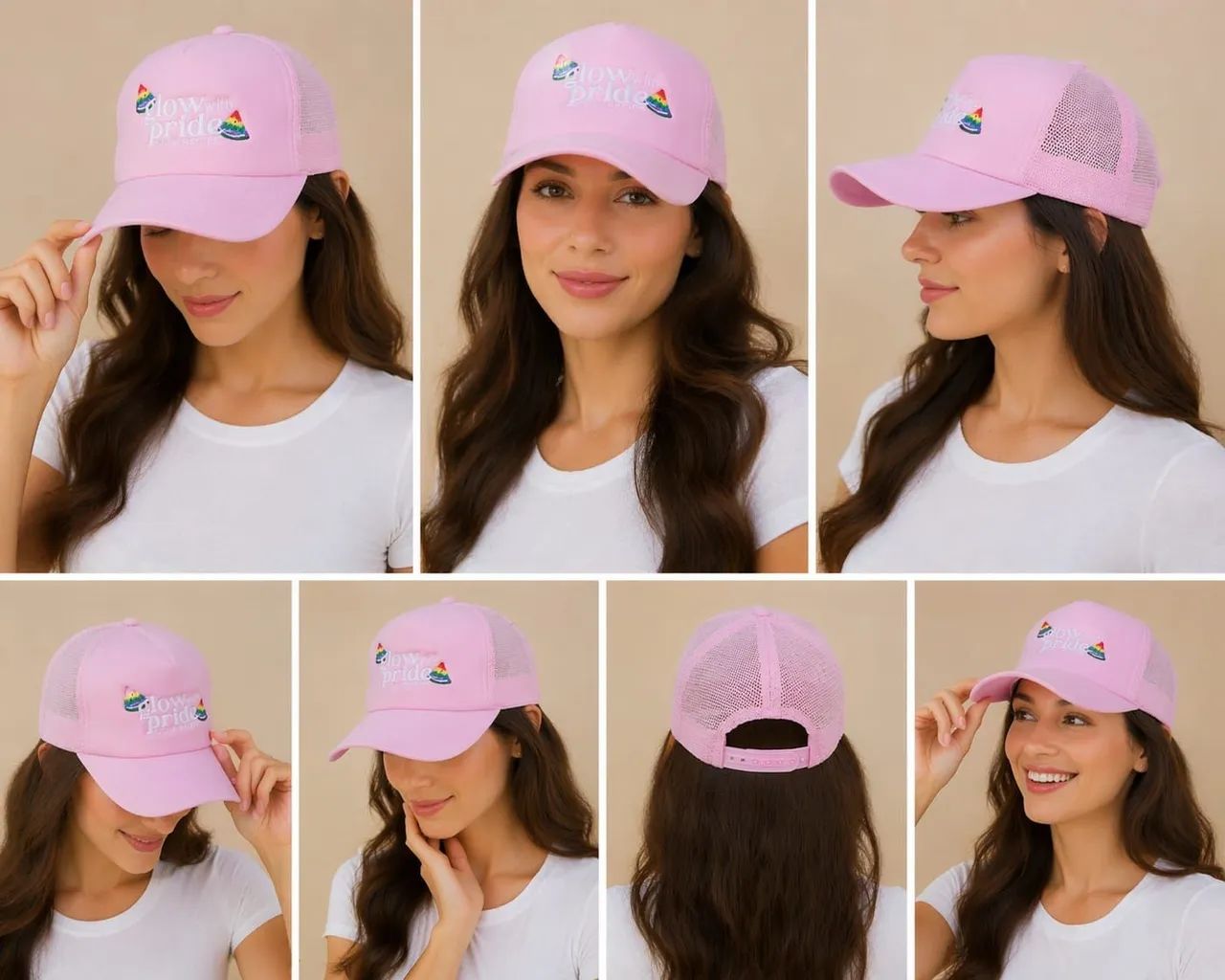 Boné Rosa Glow with Pride - Estilo, Atitude,Premium  - Foto 3