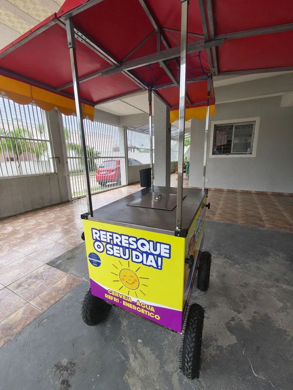 CARRINHO DE BEBIDAS - VENDA PARA AMBULANTE - PRAIA 
