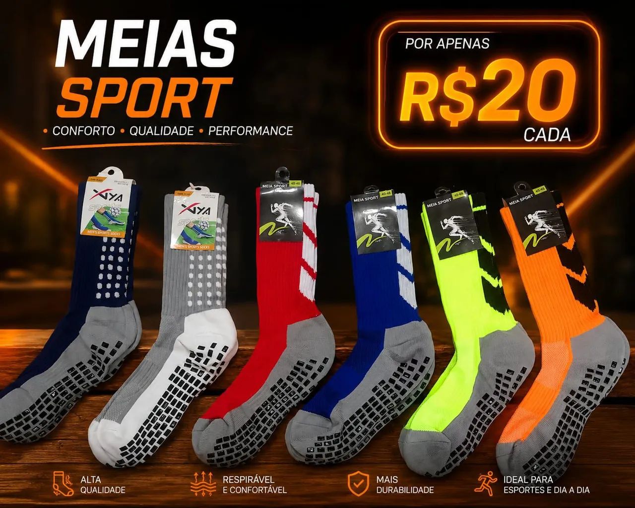 meias esportivo 
