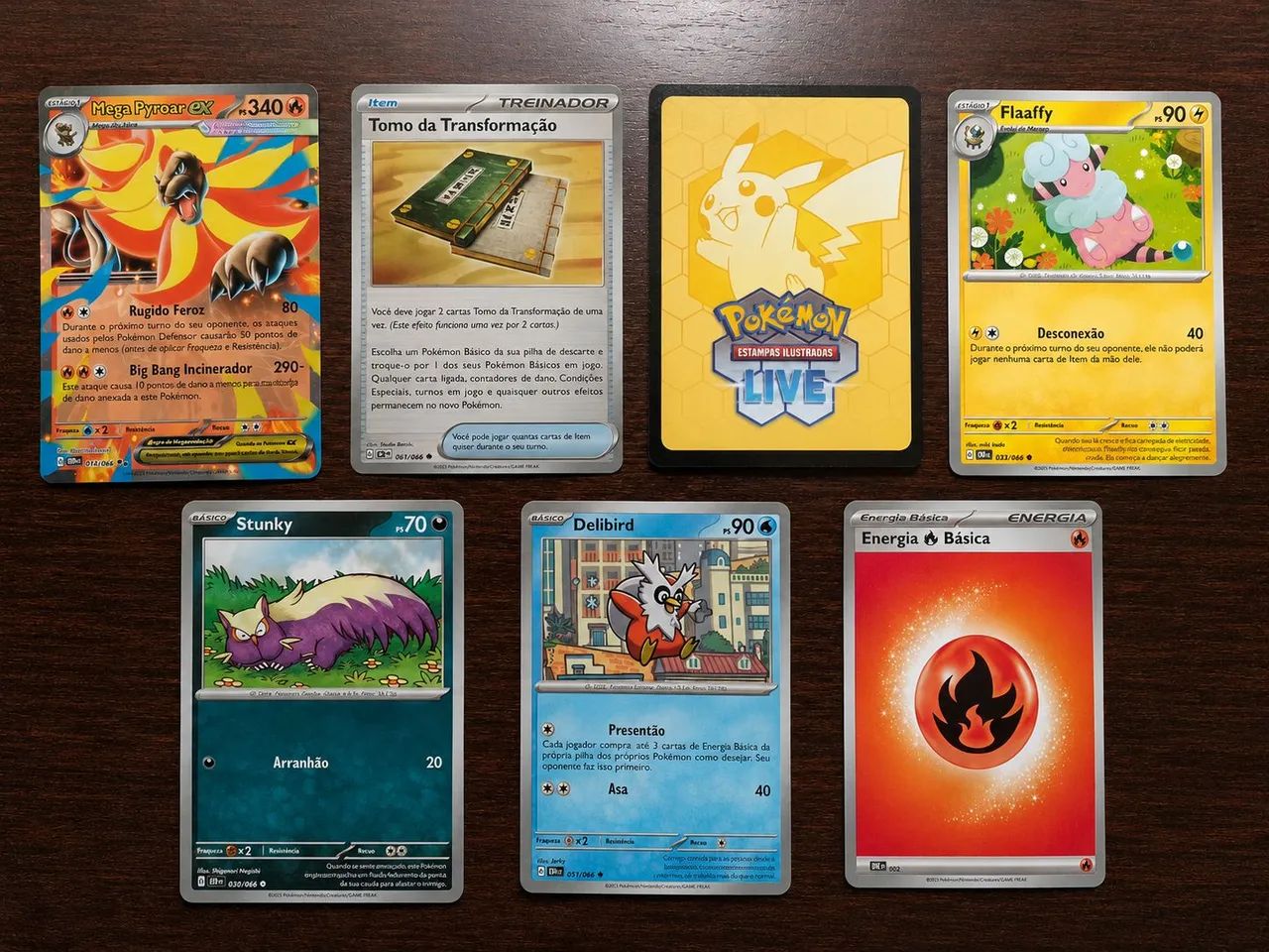 6 cartas pokemon+1 EX