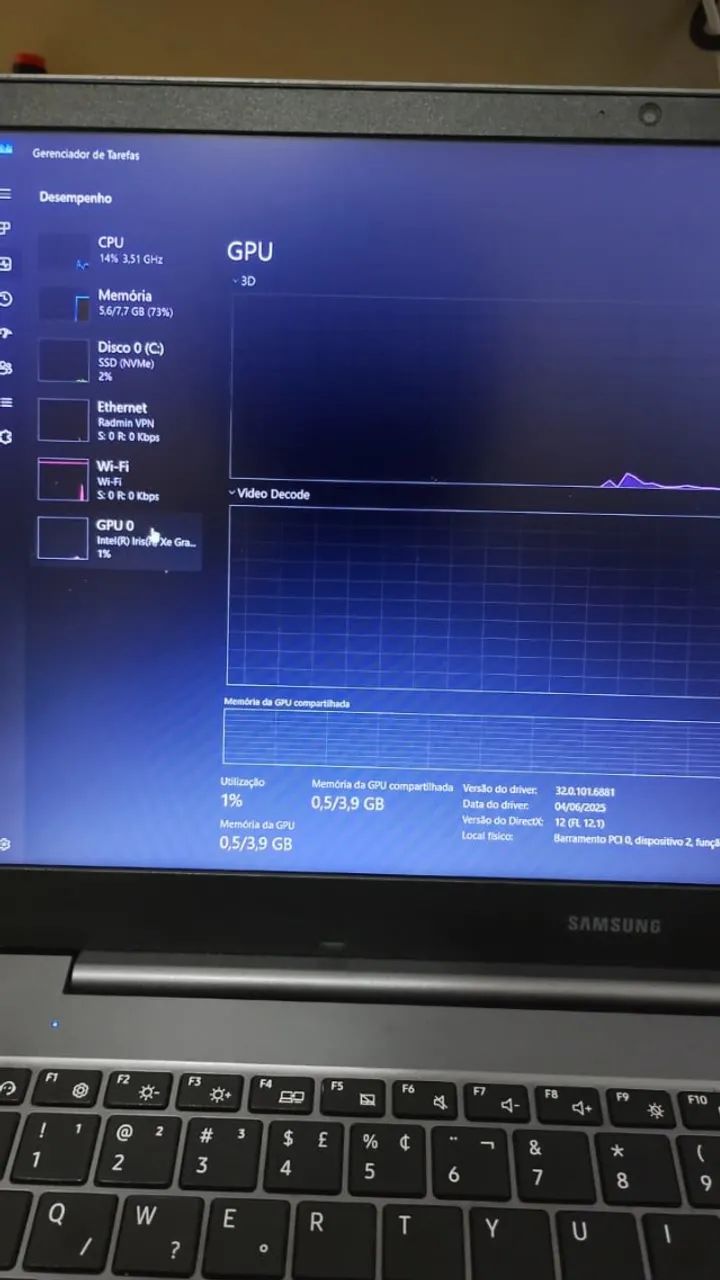 Notebook Samsung i5-1135G7 2.40Ghz 252GB/8GB RAM, Intel Iris XE - Foto 5