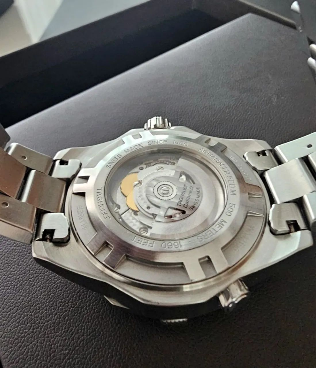 Relógio Tag Heuer calibre 5 . 500 m. Automático.  Aço e ouro sólido.  - Foto 5