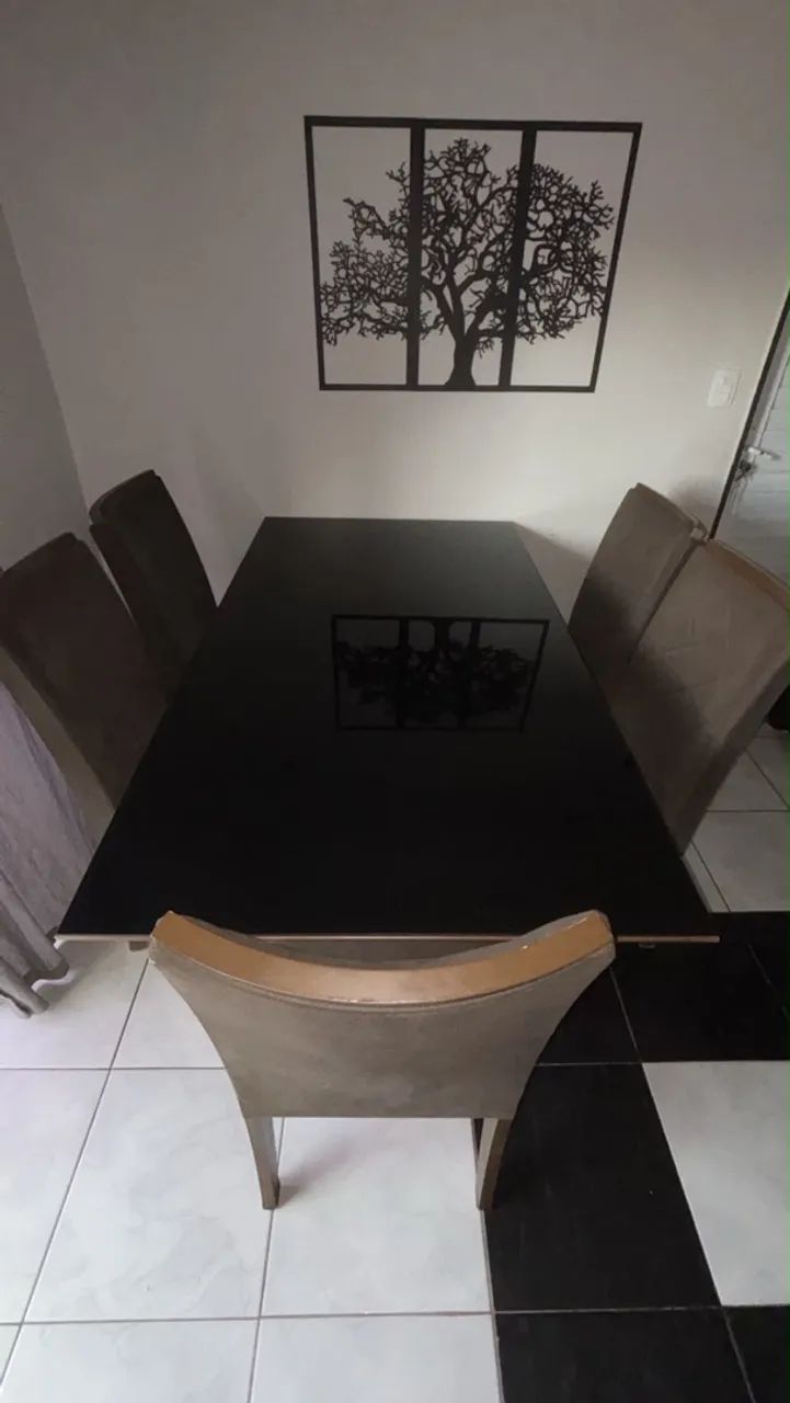 VENDO MESA DE JANTAR 5 CADEIRAS - Foto 2