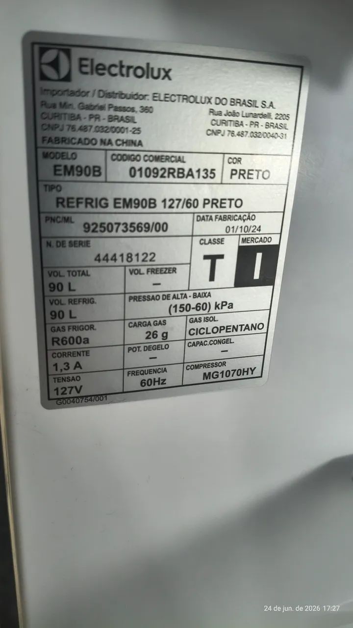 Frigobar Electrolux 90L - Foto 5