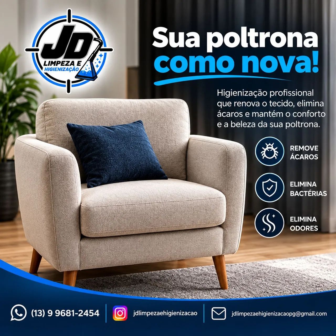 Limpeza e Higienização de estofados - Foto 5