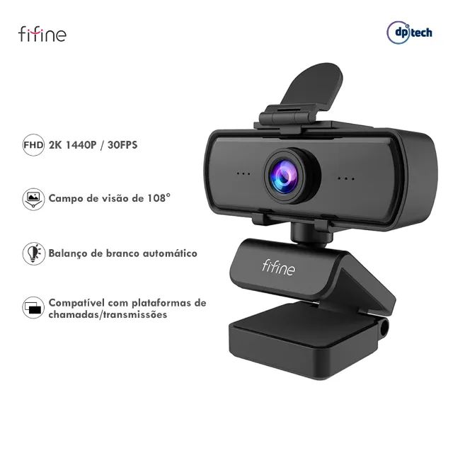 Webcam FIFINE K420 2K 1440p@30FPS  | Plug & Play -Entrega Grátis- - Foto 4