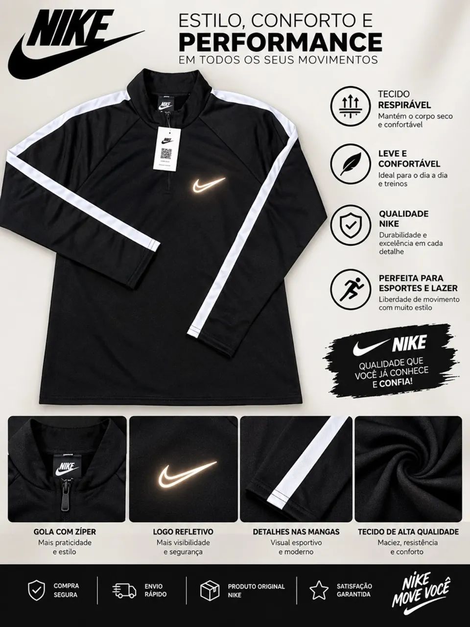 Jaqueta dry-fit