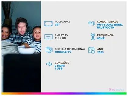 Smart TV TCL - 32 polegadas FULL HD - Foto 2