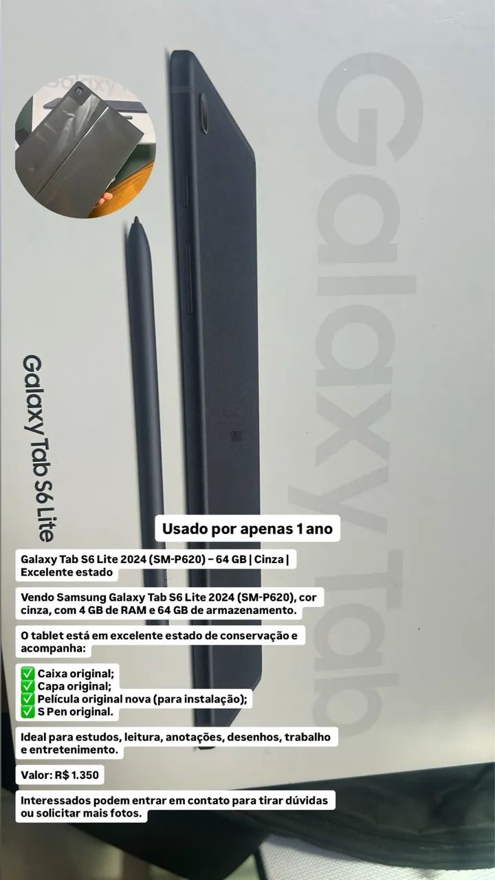 Tablet S6 lite, 64GB