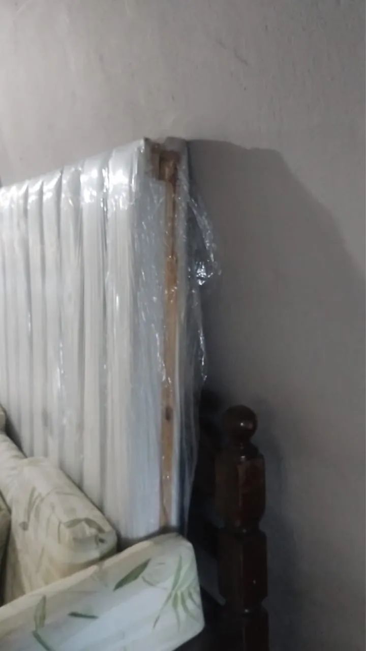 2 Cabeceira cama solteirão fixa parede tokstok  - Foto 4